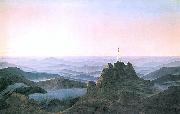 Caspar David Friedrich Morgen im Riesengebirge France oil painting artist